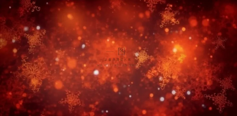 红色闪光粒子雪花光晕灯光喜庆摄影背景图