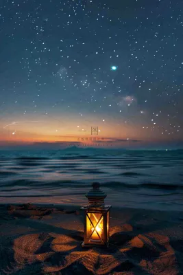 晚安温馨励志摄影图