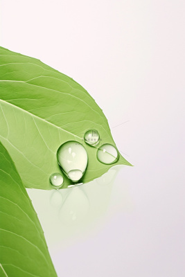 简约清新树叶绿叶节气海报背景 简约清新树叶绿叶节气海报背景