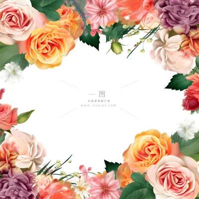 情人节520粉色爱心花浪漫海报素材背景