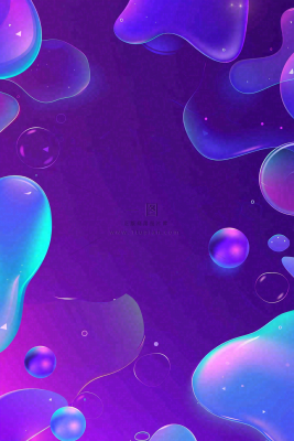 紫色渐变几何形体愚人节背景