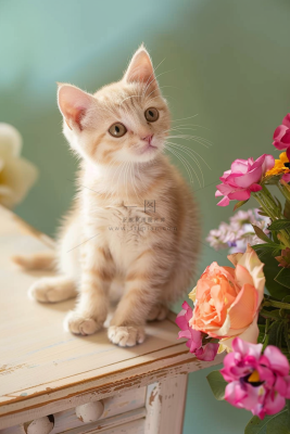 猫咪宠物猫可爱动物摄影图