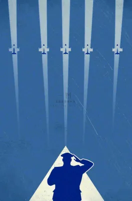 建军蓝色纹理简约军人剪影飞机插画背景 建军蓝色纹理简约军人剪影飞机插画背景