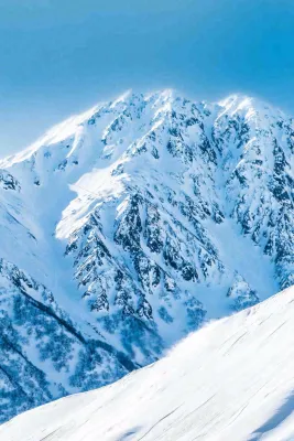 高原高山雪山风光风景摄影图