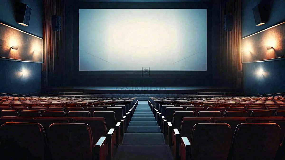 豪华电影院观影厅场景摄影图