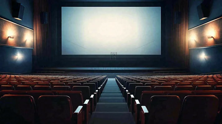 豪华电影院观影厅场景摄影图