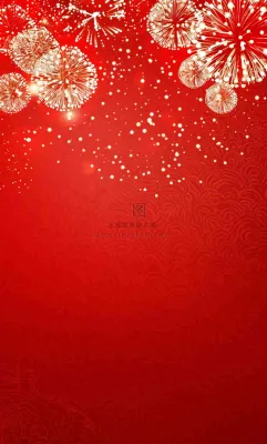 新年红色背景燃放烟花喜庆庆祝元旦背景 新年红色背景燃放烟花喜庆庆祝元旦背景