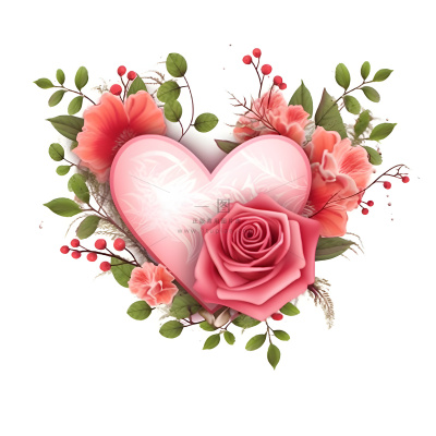 情人节520粉色爱心花浪漫海报素材背景 情人节520粉色爱心花浪漫海报素材背景