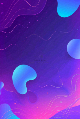 紫色渐变几何形体愚人节背景