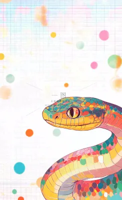 蛇年春节新年背景