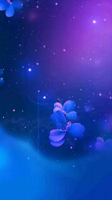 蓝紫色渐变星空科幻简约背景 蓝紫色渐变星空科幻简约背景