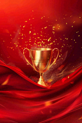 销量冠军销售红色大气奖杯背景 销量冠军销售红色大气奖杯背景