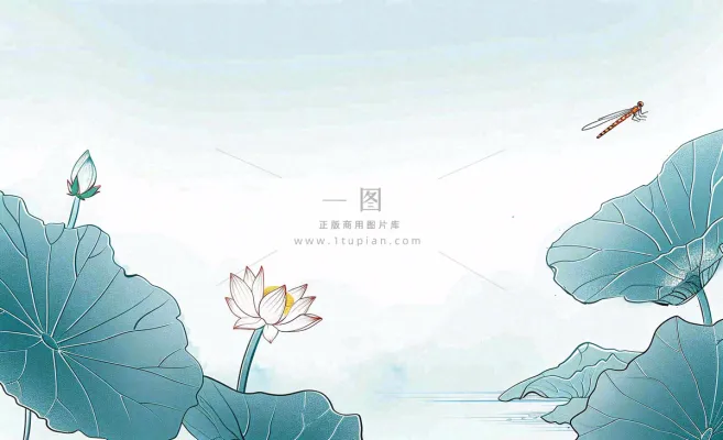 秋天插画风景处暑背景 秋天插画风景处暑背景