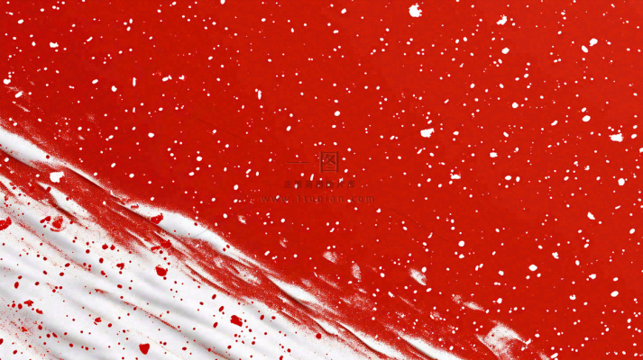 红色白点雪花背景,简约扁平 红色白点雪花背景,简约扁平