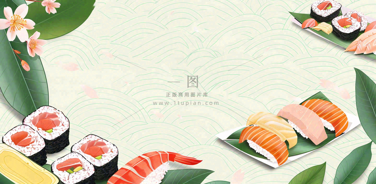 日韩料理美食摄影图背景