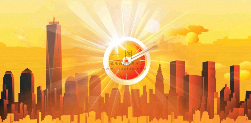 高温预警通知公告背景 高温预警通知公告背景