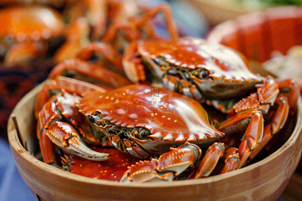 螃蟹金秋肥蟹美味美食摄影图