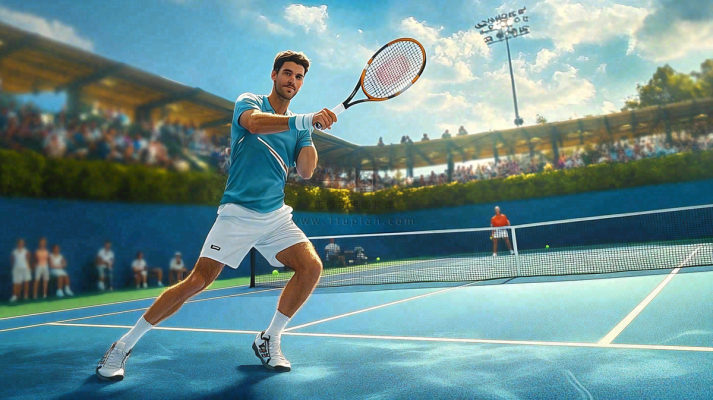 网球运动摄影图