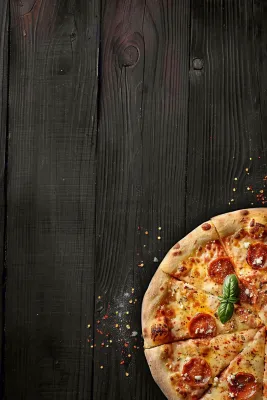 西餐美食披萨摄影图 背景