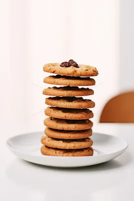 曲奇饼饼干酥脆下午茶美味零食美食摄影图