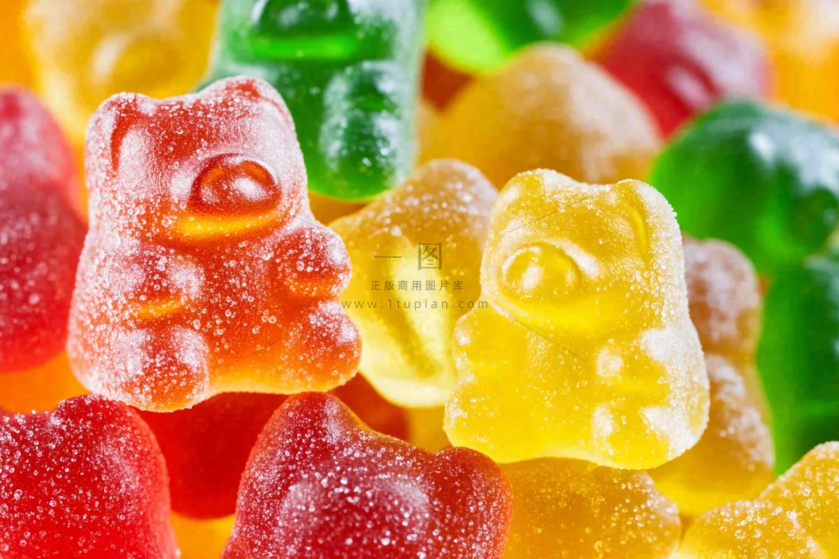 软糖糖果甜蜜美食摄影图