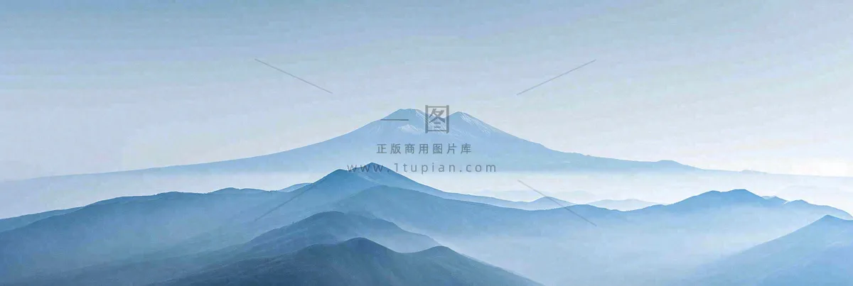 高山云层冰山雪山云雾意境,自然风景摄影图