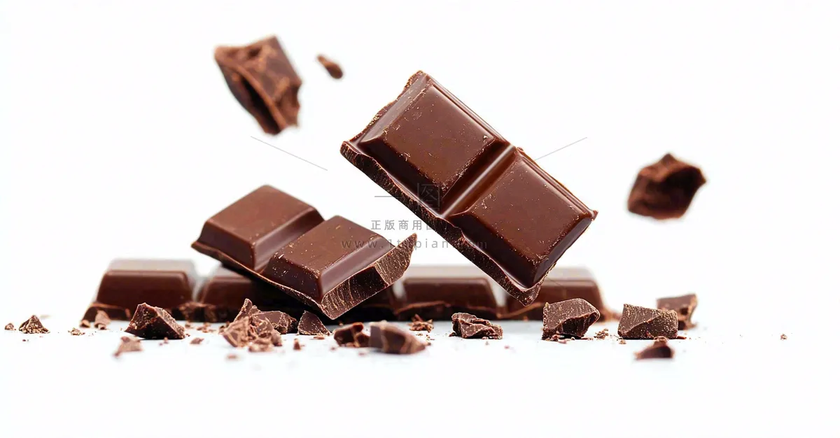 黑巧巧克力美味美食摄影图