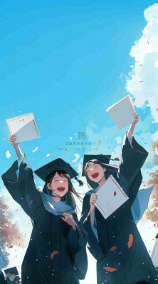 学生毕业季考试青春插画背景 学生毕业季考试青春插画背景