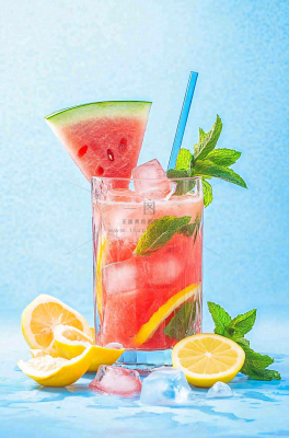 夏日冰镇西瓜汁饮品饮料摄影图 夏日冰镇西瓜汁饮品饮料摄影图