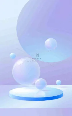 美妆护肤3d展台清新背景