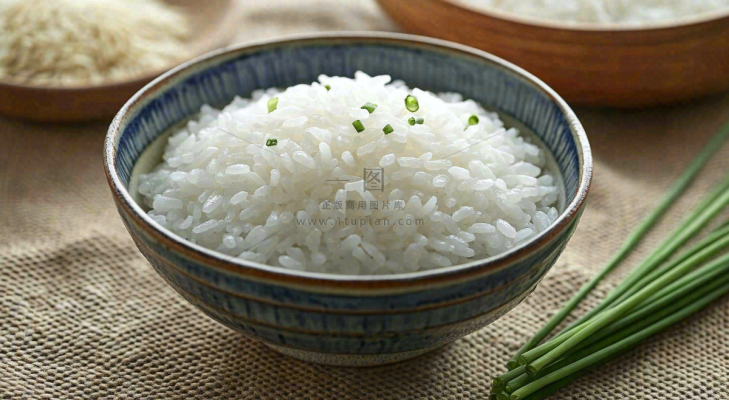 白米饭主食粮食食物摄影图