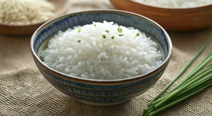 白米饭主食粮食食物摄影图