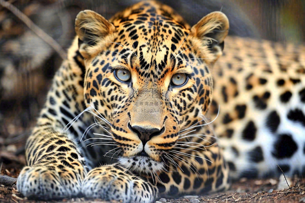 猎豹趴着休息的动物保护动物摄影图