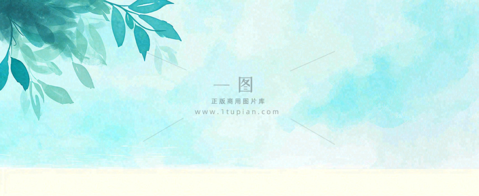 夏天海面清新绿植简约插画,夏至春分谷雨 夏天海面清新绿植简约插画,夏至春分谷雨