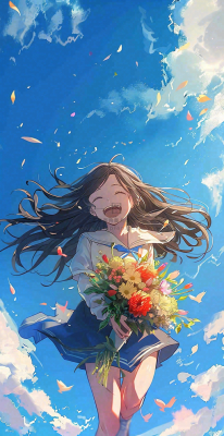 学生毕业季考试青春插画背景