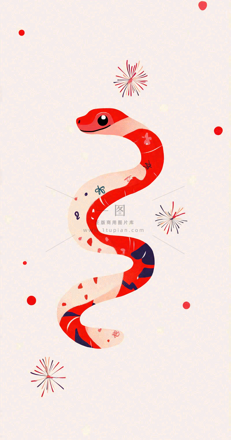 蛇年春节新年背景