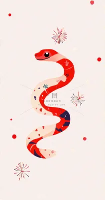 蛇年春节新年背景