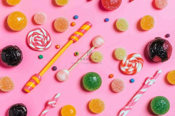 美味的糖果甜蜜摄影图