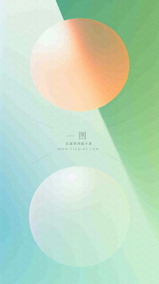 清新渐变背景前的彩色圆球,时尚 清新渐变背景前的彩色圆球,时尚