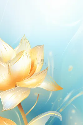 清新淡雅蓝色古风节气海报背景 清新淡雅蓝色古风节气海报背景
