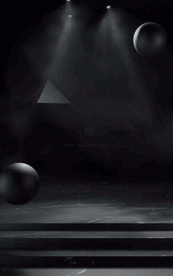 数码科技线光几何背景