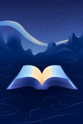 书籍简约发光蓝色背景 书籍简约发光蓝色背景