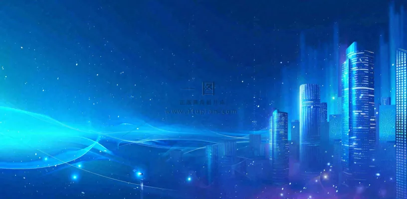 地产楼盘城市剪影背景