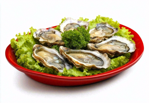 新鲜生蚝宵夜食物海鲜摄影图