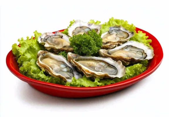 新鲜生蚝宵夜食物海鲜摄影图