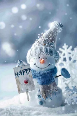 冬天白雪世界可爱雪人木牌欢迎唯美立冬小雪大雪冬至摄影图 冬天白雪世界可爱雪人木牌欢迎唯美立冬小雪大雪冬至摄影图