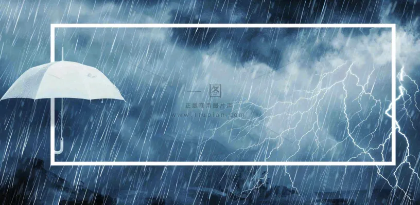 暴雨预警暴雪预警通知公告背景
