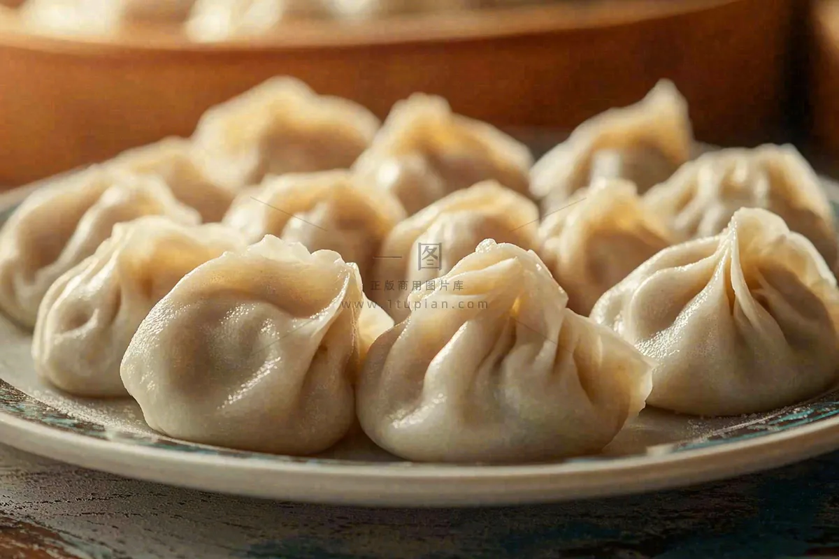 饺子中国传统美食立冬冬至摄影图
