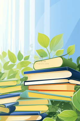 黄绿色清新渐变书籍背景 黄绿色清新渐变书籍背景