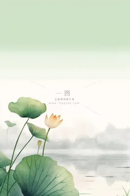 简约水墨绿色国风背景 简约水墨绿色国风背景